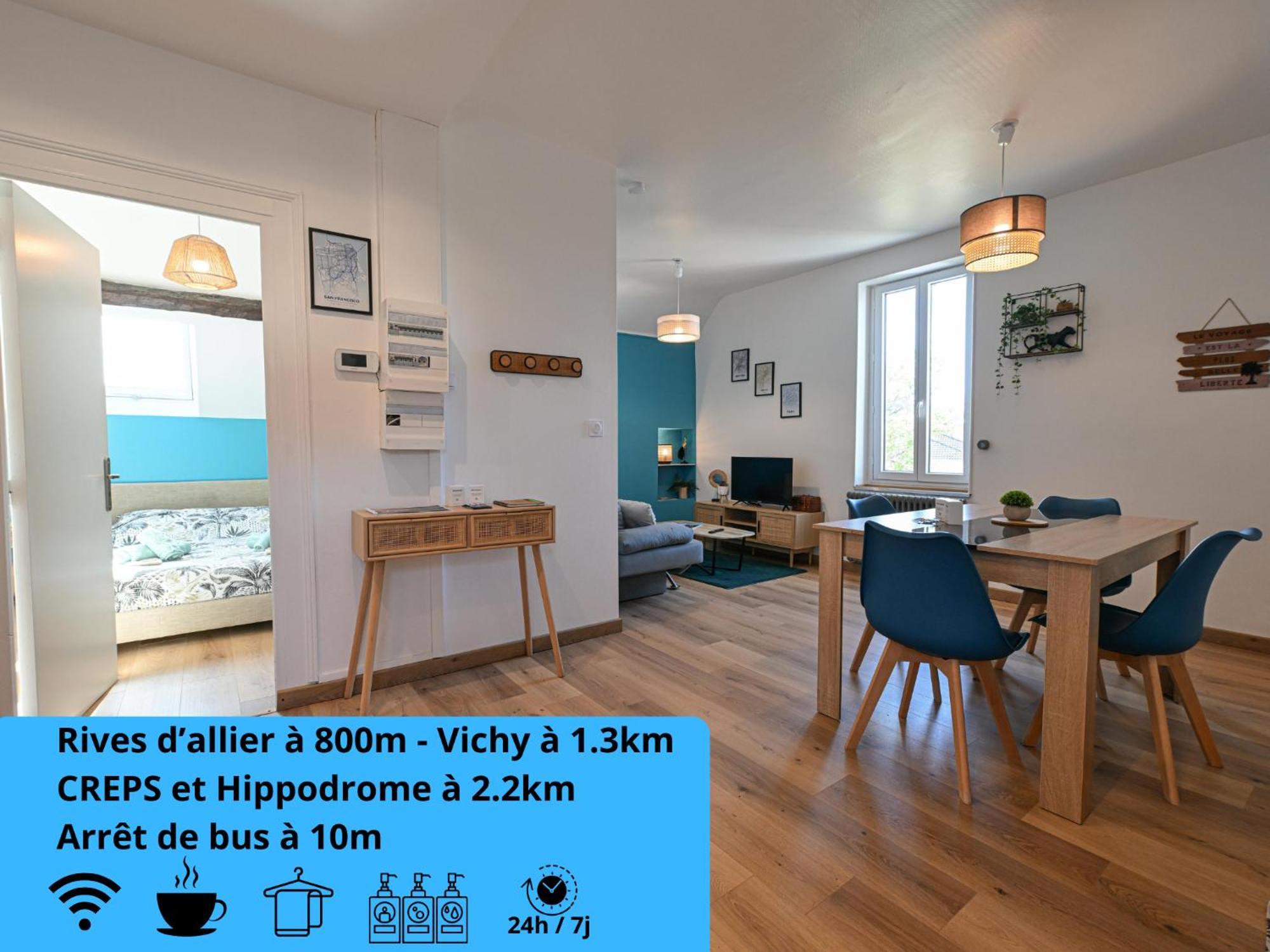 La Belle Rive Du Voyageur Apartamento Bellerive-sur-Allier Exterior foto
